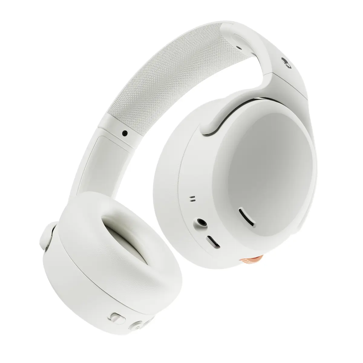 Fone de Ouvido sem fio Skullcandy Crusher ANC 2 Over-Ear com Cancelamento Ativo de Ruído, Modo Ambiente, Áudio Personalizado, Fio Removível, 50 horas de bateria – Branco