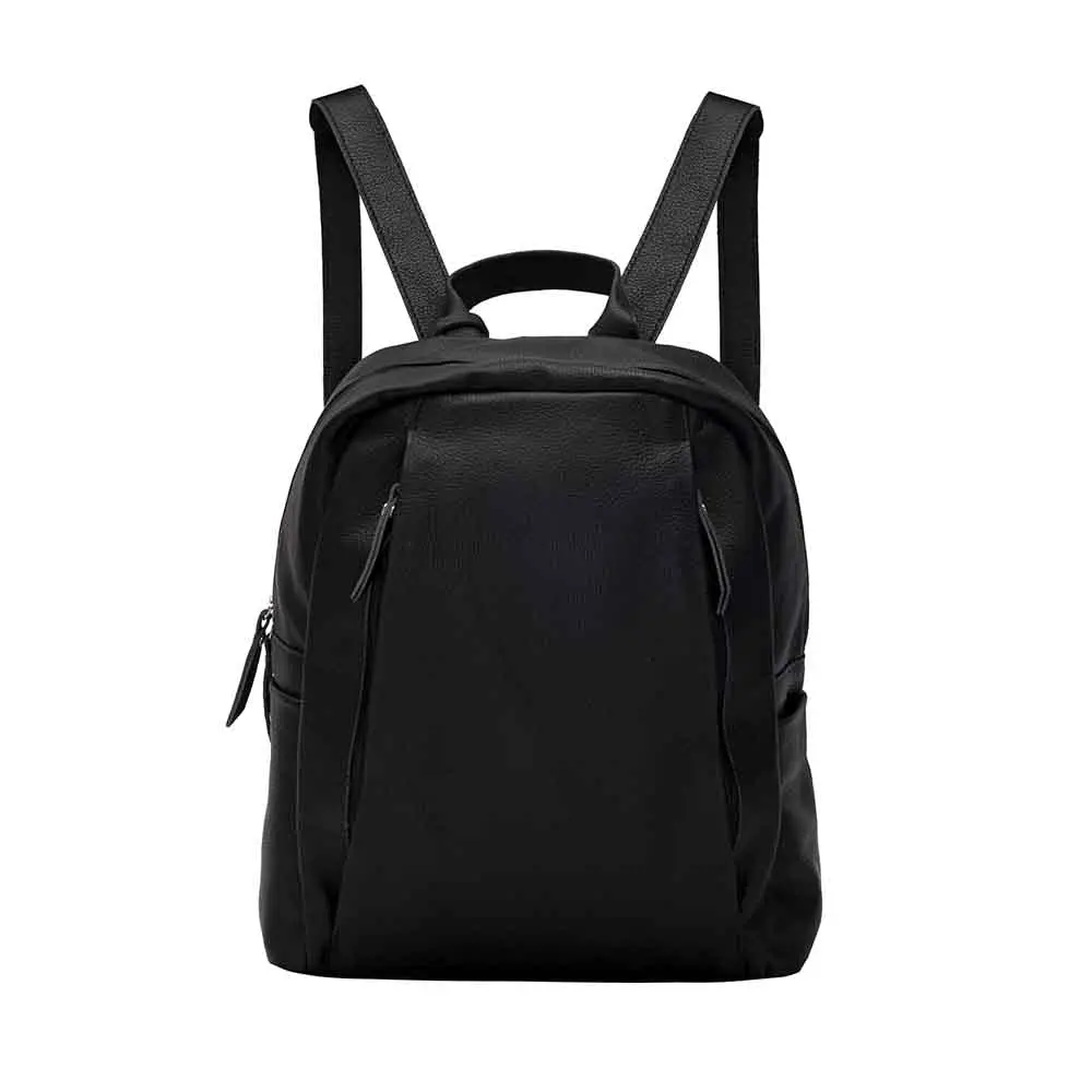 Mochila de Couro Genuíno Espaçosa com Desing Diferente,Costura Reforçada e Fecho Seguro