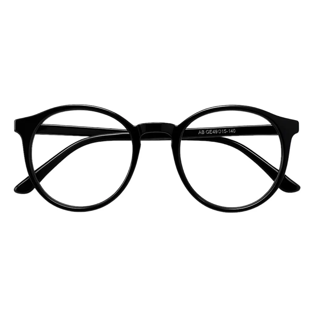 Armação Óculos Sem Grau Masculino Redondo Retrô Geek