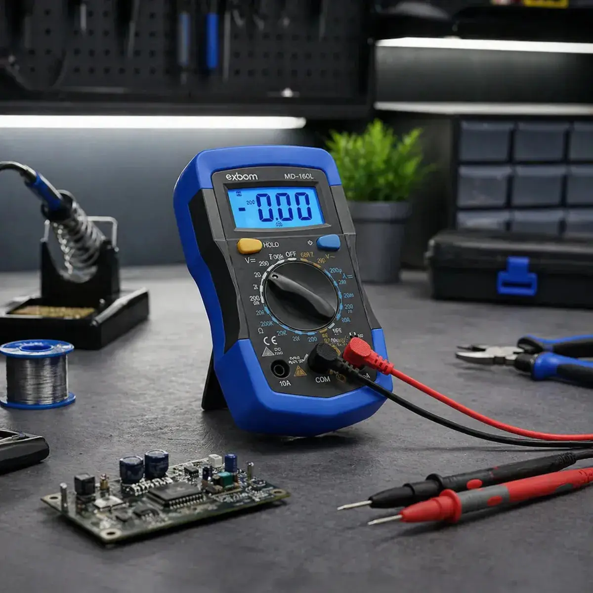 Multímetro Digital Com Iluminação Bip Profissional Portátil Md-180l B Basto Com Bateria thumbnail 5