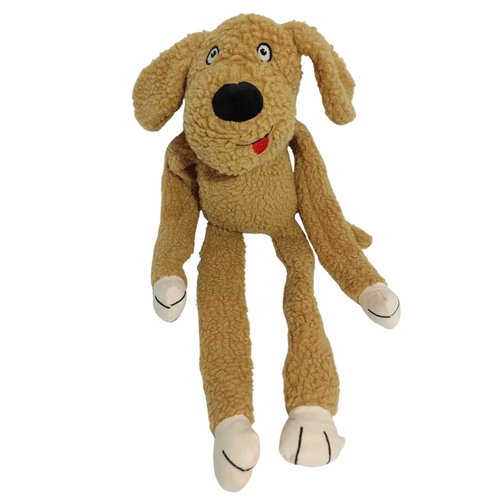 Brinquedo Cachorrinho Chalesco para Cães – Pelúcia Interativa para Brincadeiras, Pertence a Família do Macaco.