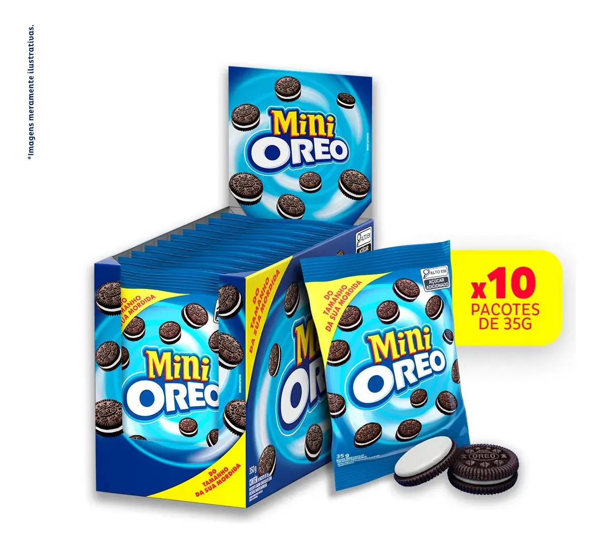 Biscoito Recheado Mini Oreo Original 35g - Caixa com 10 unidades thumbnail 2