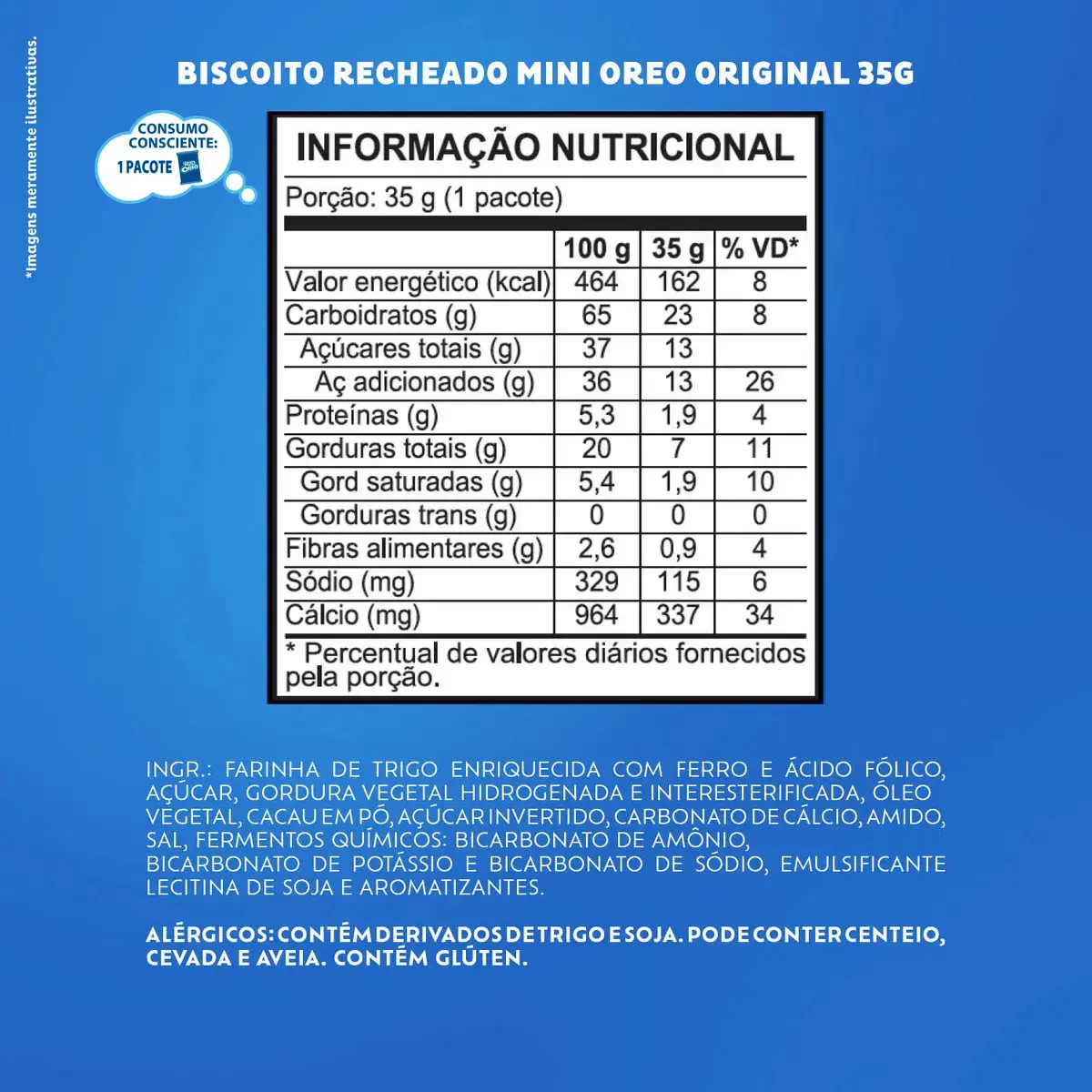 Biscoito Recheado Mini Oreo Original 35g - Caixa com 10 unidades thumbnail 9