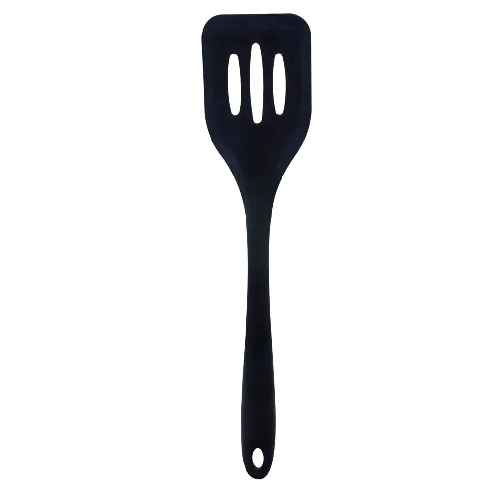 Espátula Vazada de Silicone - Preta - 1