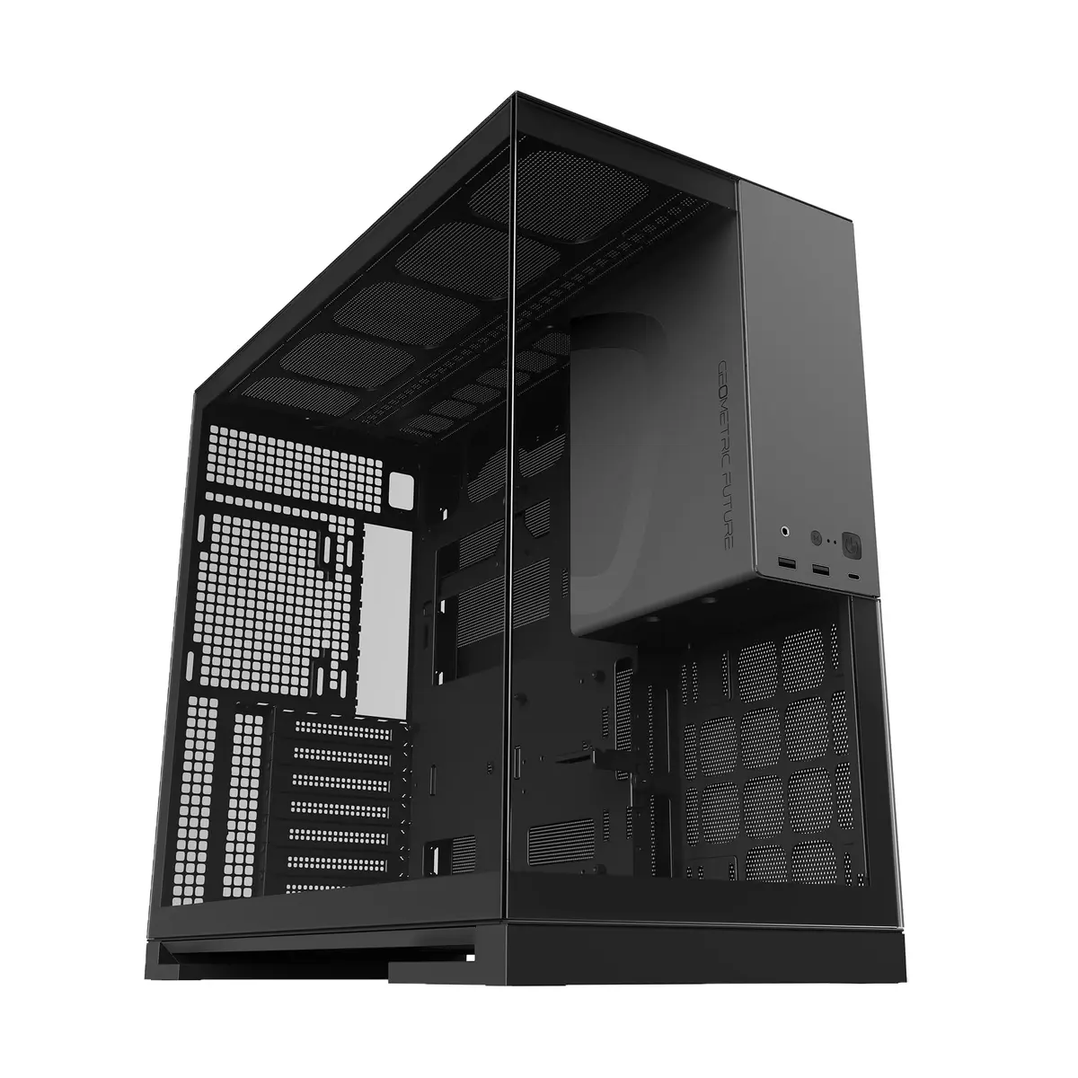 Gabinete Geometric Future Model 5 Preto e Cinza