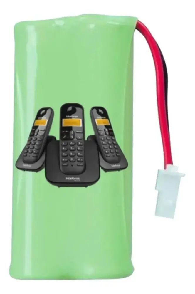 Bateria 2,4v 600ma Telefone Sem Fio Ts 3113 Intelbras