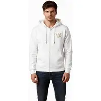 Moletom Masculino D Bell Outlet Fashion Com Ziper Branco - 1