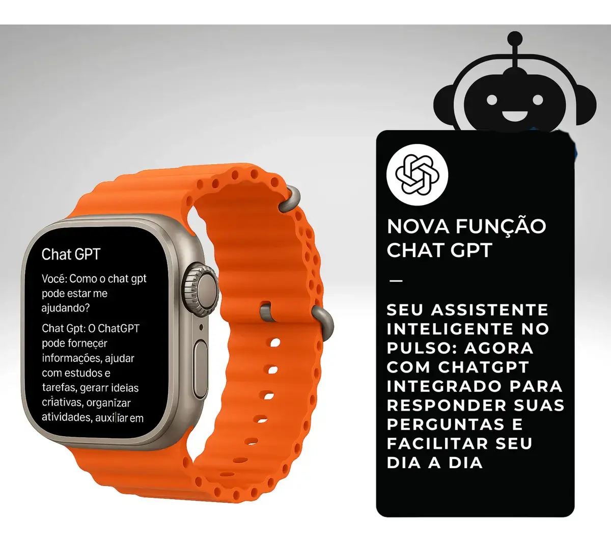 Relogio Smartwatch 10 Ultra Plus Preto Tela AMOLED Monitor Saúde GPS Bluetooth thumbnail 4