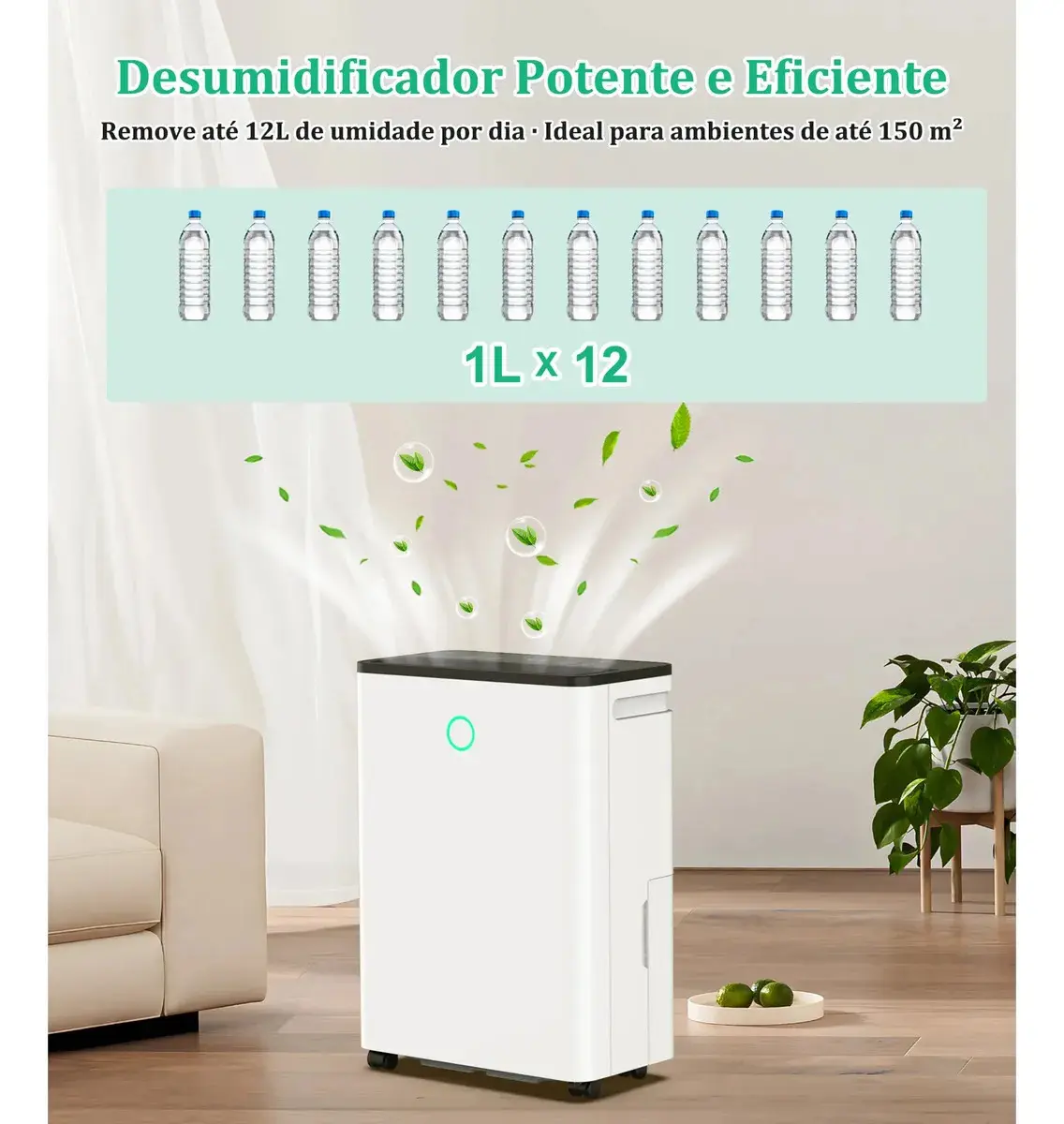 Desumidificador Freshdew de Ar Compressor 12L para Ambientes Até 150m² Com Timer thumbnail 3