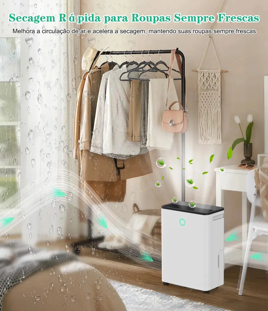 Desumidificador Freshdew de Ar Compressor 12L para Ambientes Até 150m² Com Timer thumbnail 5