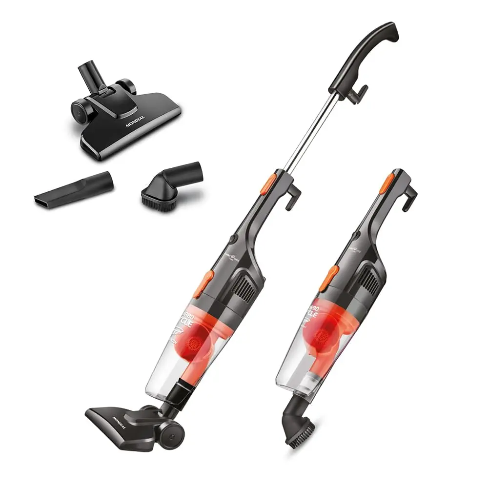 MONDIAL Aspirador de Pó Vertical Turbo Cycle, Preto/Laranja, 1100W, 110V - AP-35 - 1
