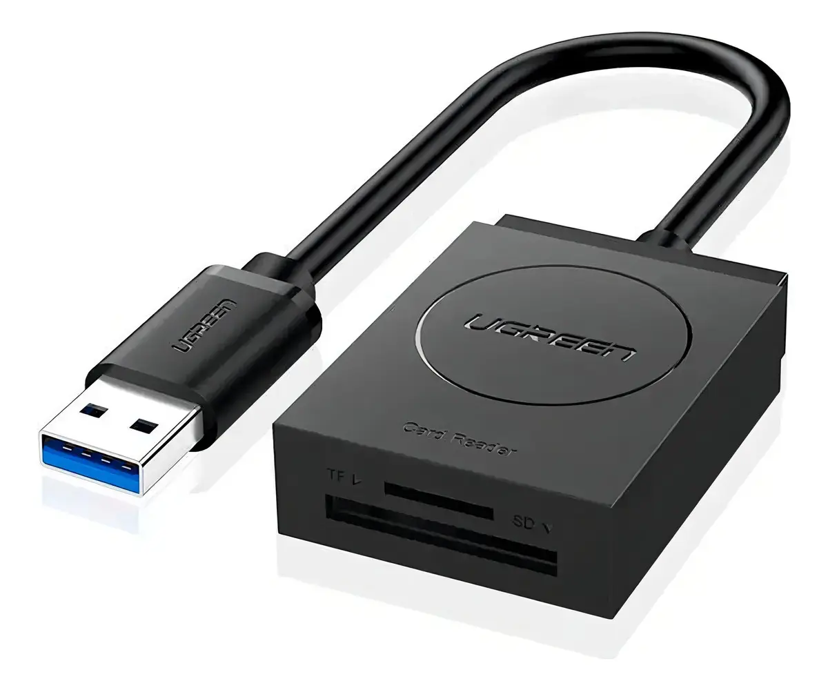 Leitor De Cartão Ugreen Usb 3.0 Para Sd + Tf - 1