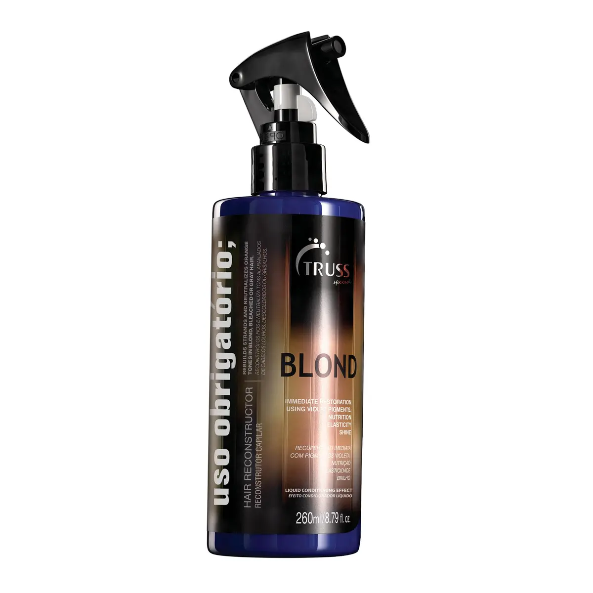 Truss Reconstrutor Capilar Blond Uso Obrigatório | Neutraliza Amarelado e Fortalece Cabelos Loiros | 260ml - 1