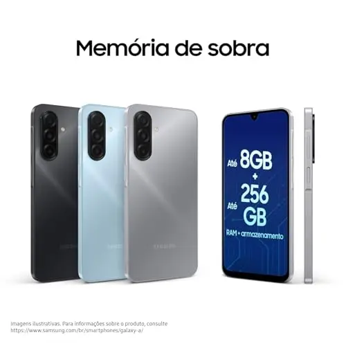 Celular Samsung Galaxy A17, 128GB, 4GB, 50MP Tela 6.7", IP54 - Cinza thumbnail 7
