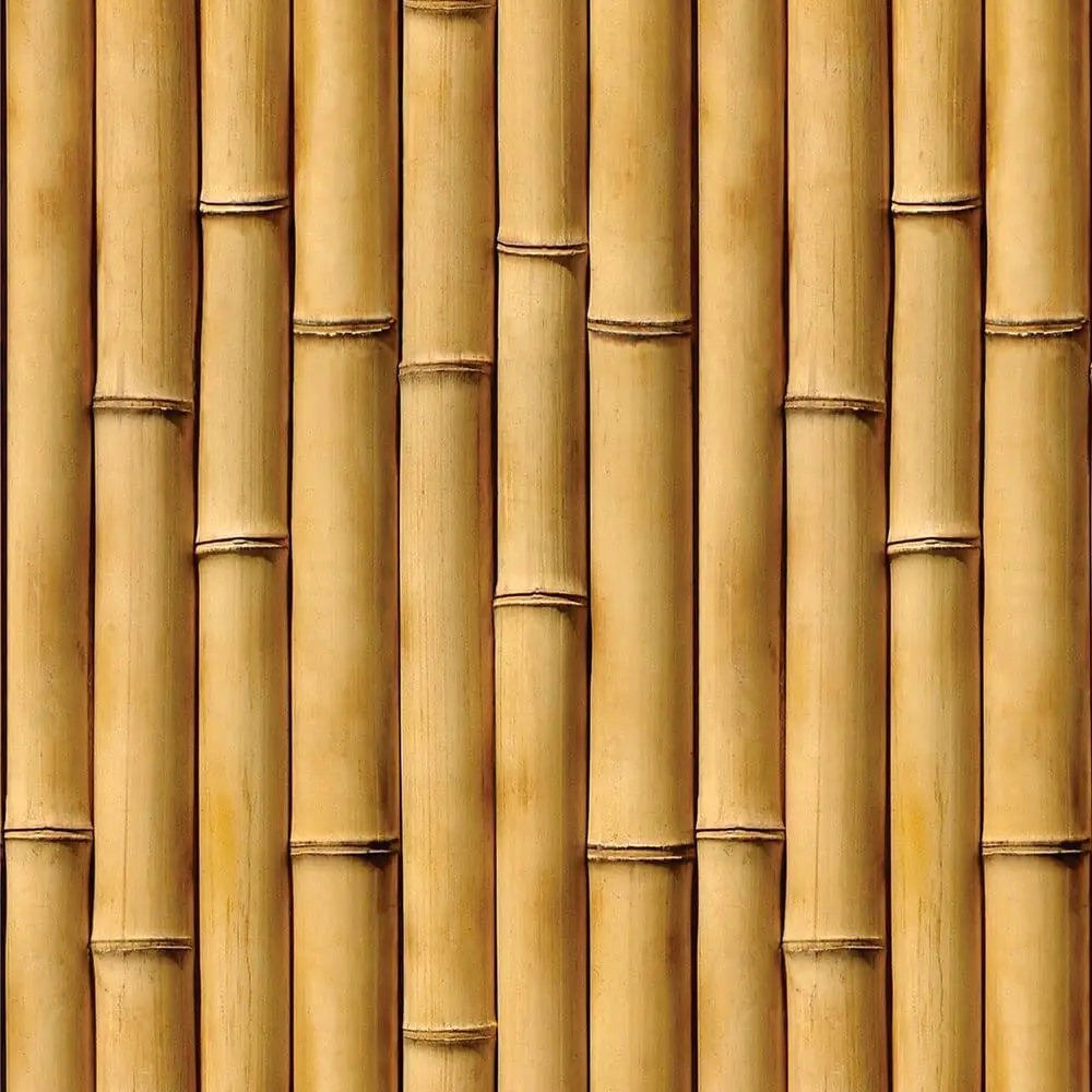 Papel de Parede Adesivo Autocolante Decoração Estilo Madeira Bambu Decore Quarto Sala Ambientes 15 Metros