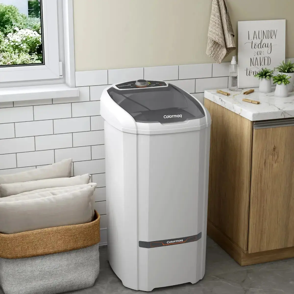 Lavadora Semiautomática Lcs 10kg Branca Colormaq 110v Branco thumbnail 5
