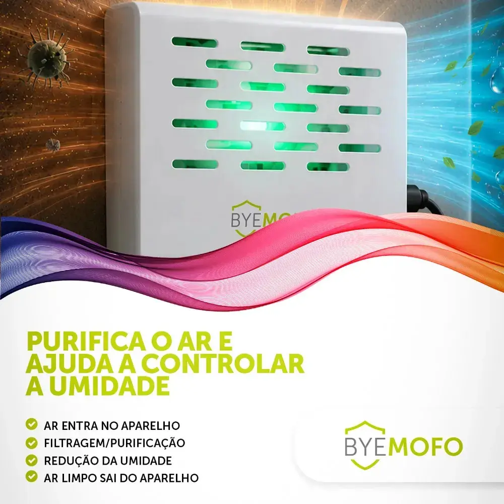 3 Aparelho Elétrico Anti Mofo Fungo Ácaro Byemofo Legon Cor Branco thumbnail 7