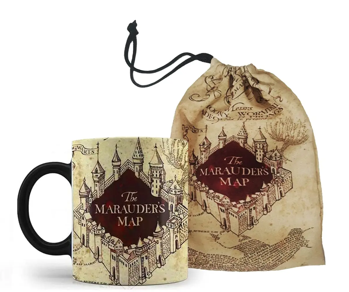 Caneca Mágica + Saquinho Harry Potter Mapa Do Maroto - Mega Oferta!!! - 1