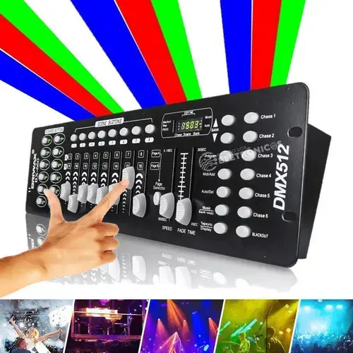Esa Profissional Dmx 512 Controladora De Efeitos Luminosos - 1