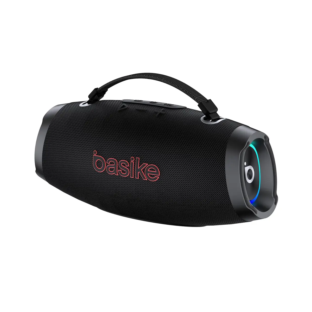 Basike Caixa de Som Estéreo Sem Fio, Boombox 120W, Bluetooth, preto | Bateria 10000mAh, IPX6 À Prova de Água, Luz RGB, Equalizador, TWS, Festa, Viagem, Piscina - 1