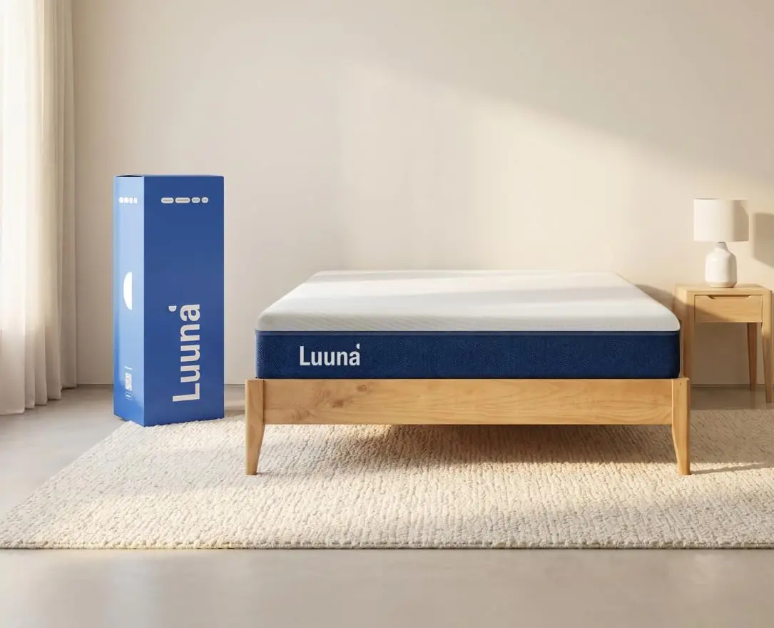Luuna Colchão Casal Blue 20cm, 3 espumas Média-Firme Ortopédico, 10 Anos | Colchão Casal Luuna Blue 20cm, 3 espumas Média-Firme, Ortopédico, 10 Anos - 1