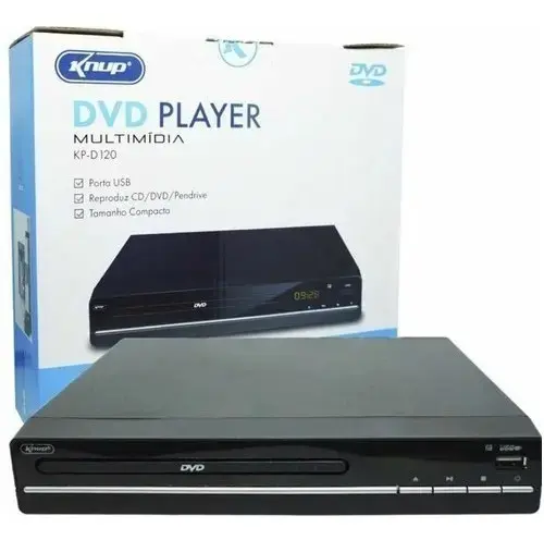 Dvd Player Knup KP-D120 Preto Mp3 Ripping Media Player USB Pen Drive thumbnail 5