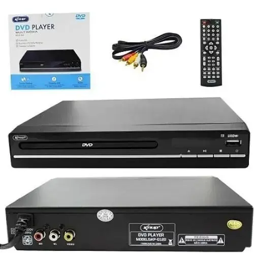 Dvd Player Knup KP-D120 Preto Mp3 Ripping Media Player USB Pen Drive thumbnail 6