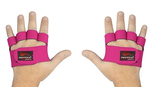 PROGNE SPORTS Mini Palma Luvas para Treinamento de Musculação e Fitness 2 Peças, Masculino e Feminino