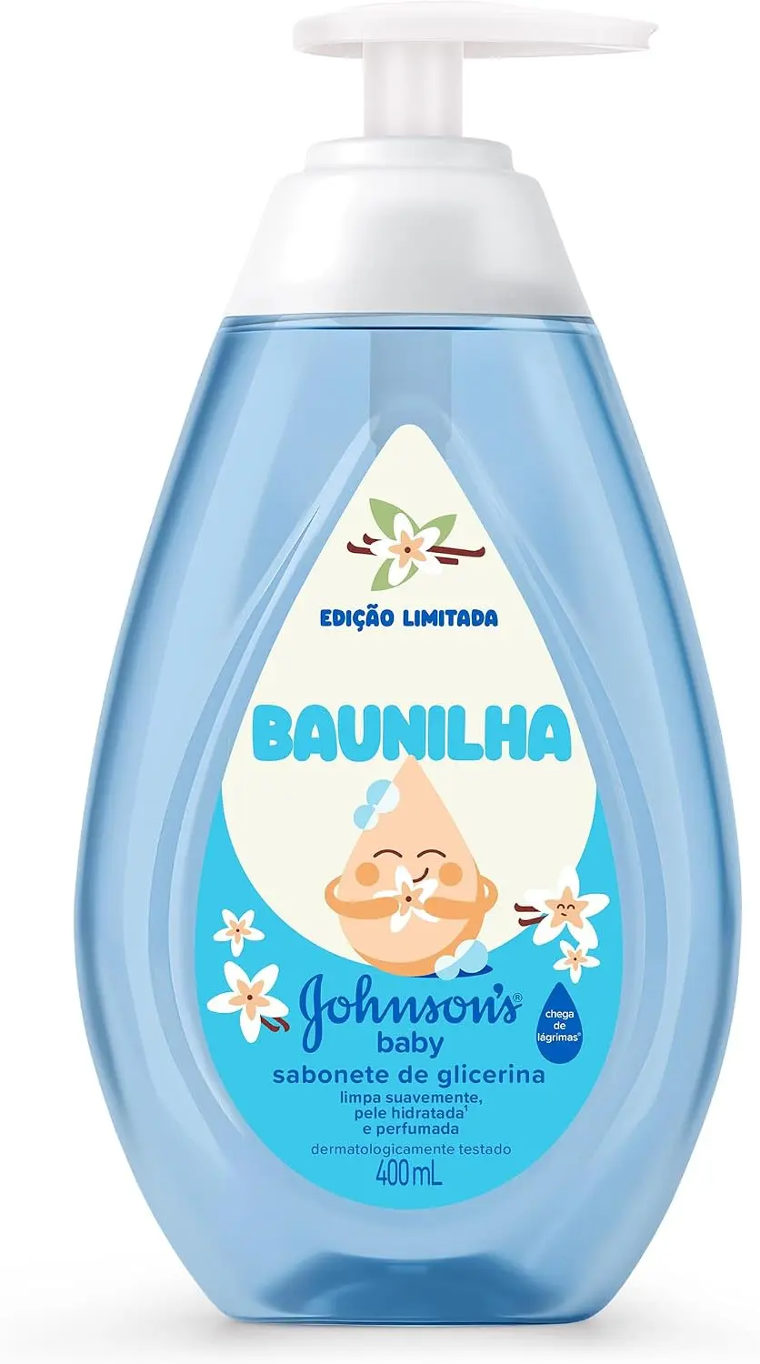 Sabonete Líquido Johnson's Baby, Baunilha, Edição Limitada, 400ml - 1