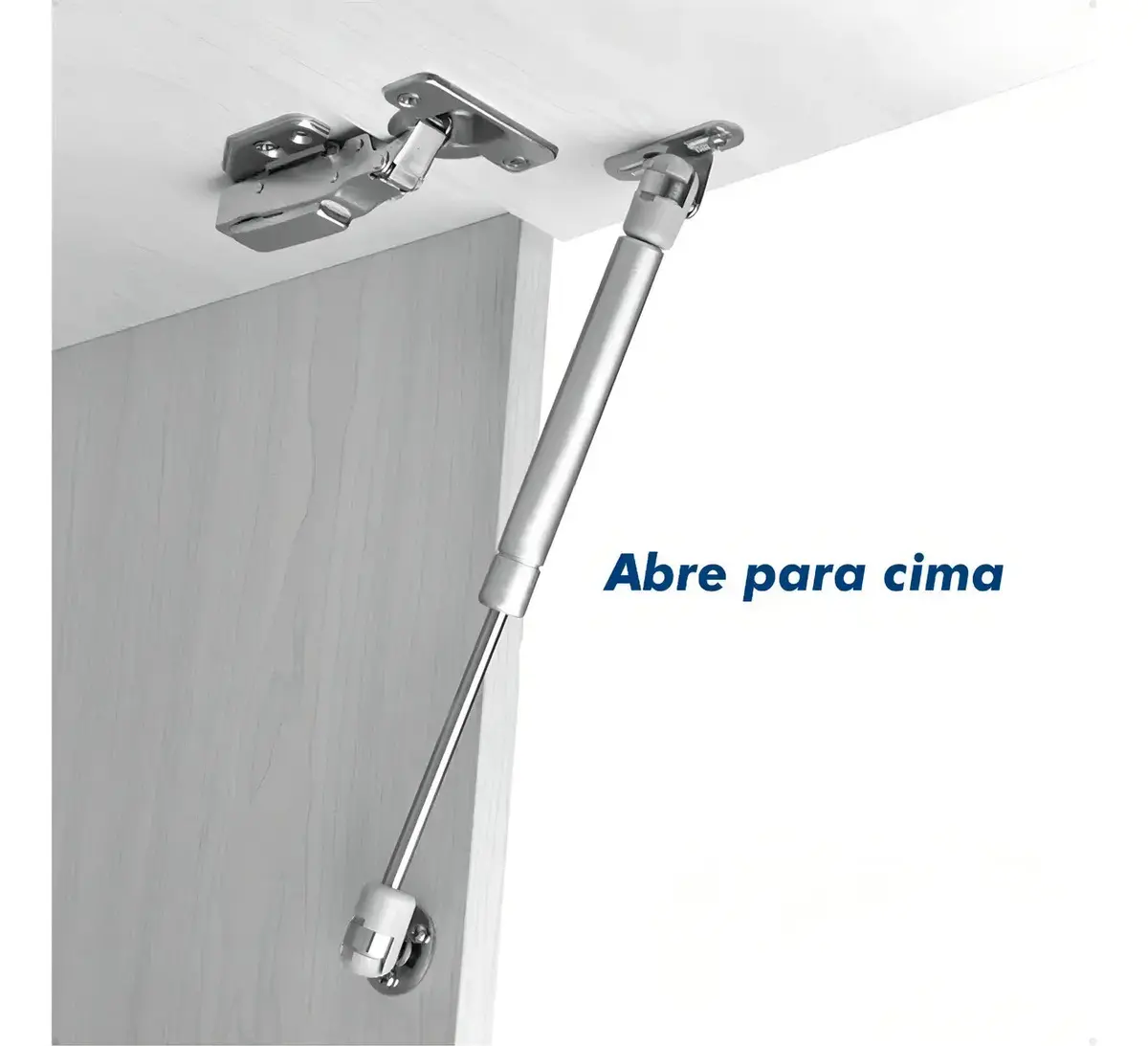Kit 4 Pistão A Gás 100n Amortecedor Armário Cozinha Moveis Porta de Elevação Abre para Cima thumbnail 2