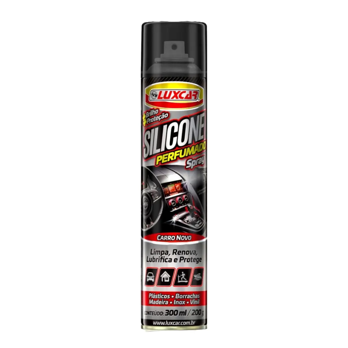 Silicone Perfumado Spray Carro Novo Luxcar 300 Ml