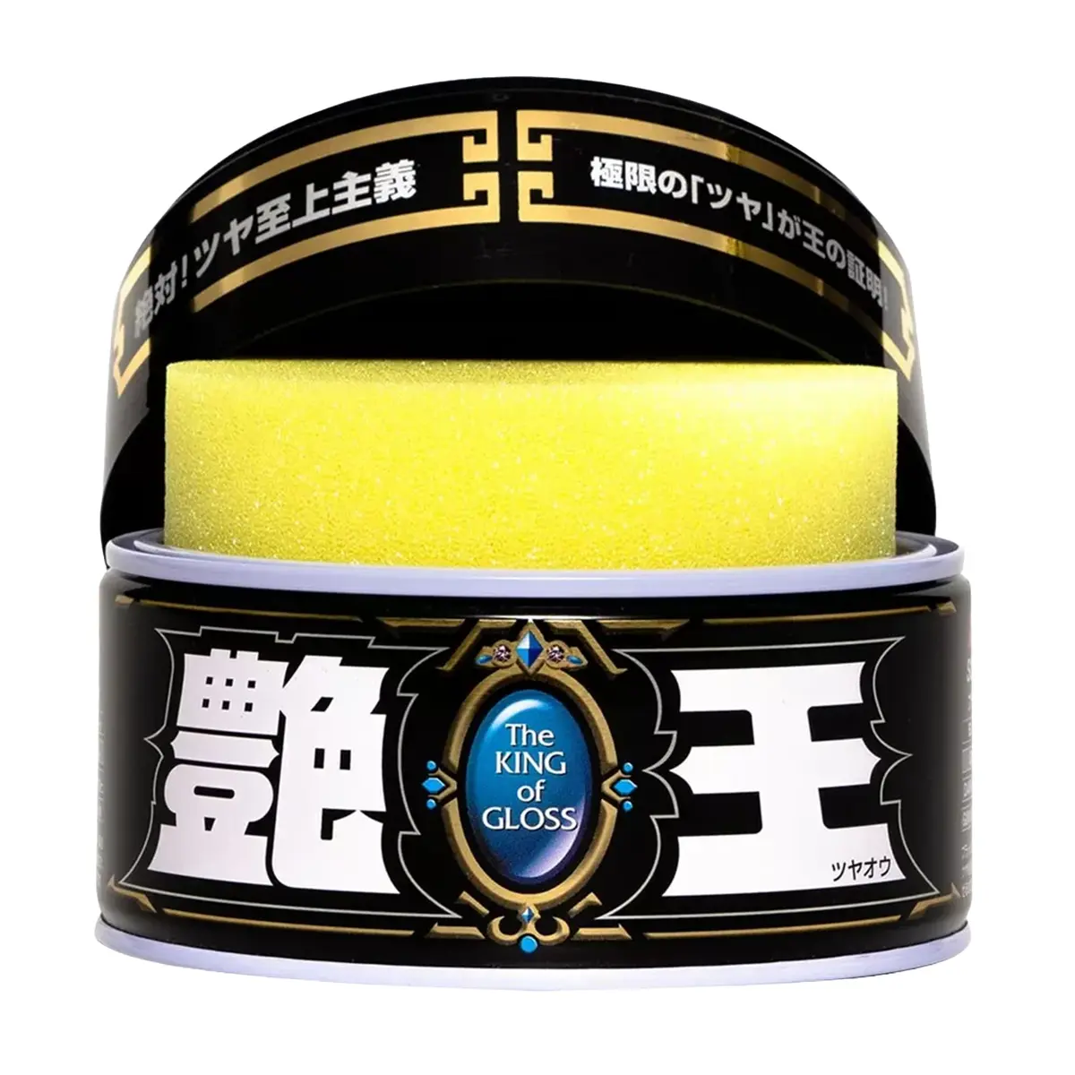 Soft99 The King of Gloss Black cera 100% sintética 300g | Cera 100% sintética que proporciona brilho espelhado intenso e proteção para pinturas escuras.