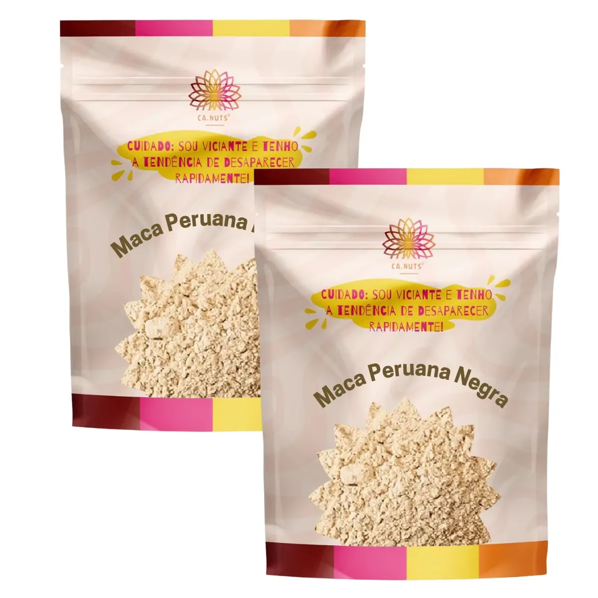 Maca Peruana Negra em Pó Premium | Linha Especial de Suplementos Ca.Nuts (Kit 2 Maca Peruana Negra de 1 Kg)