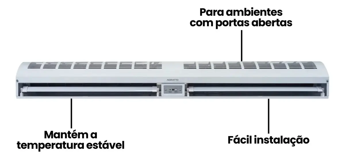 Cortina de ar 120cm com Controle Remoto Agratto Monofasico CAR12-02 thumbnail 3