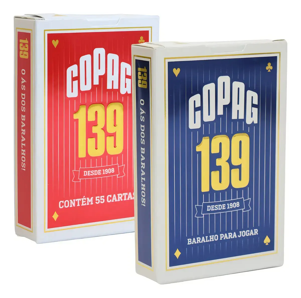 Kit 2 Jogo Baralho Profissional Copag 139 55 Cartas