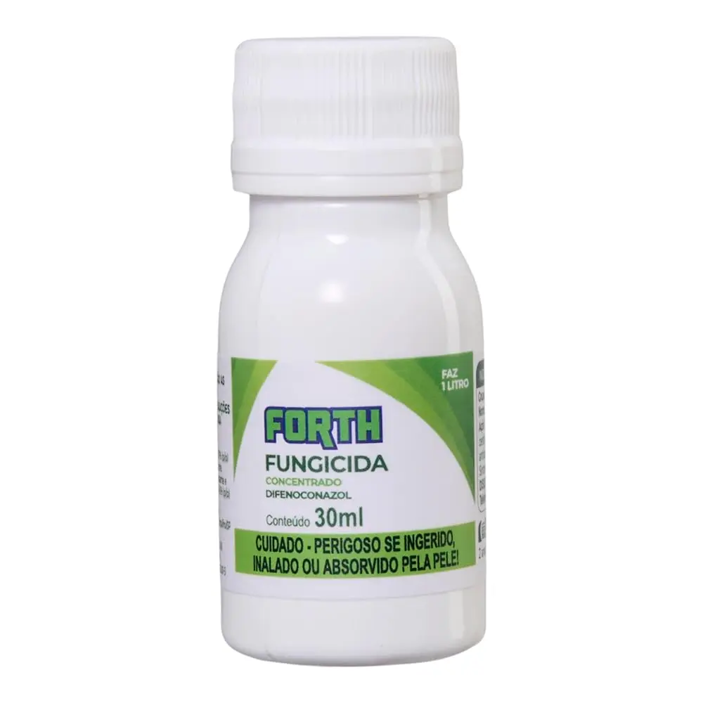 Forth Fungicida Concentrado, Defensivo, Tratamento e Prevenção de Doenças Fúngicas em Plantas Ornamentais, Sistêmico, Difeconazol, 30ml