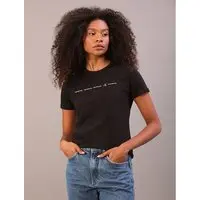 Camiseta Feminina Regular - Preto Camiseta Feminina Regular Preto m - 1