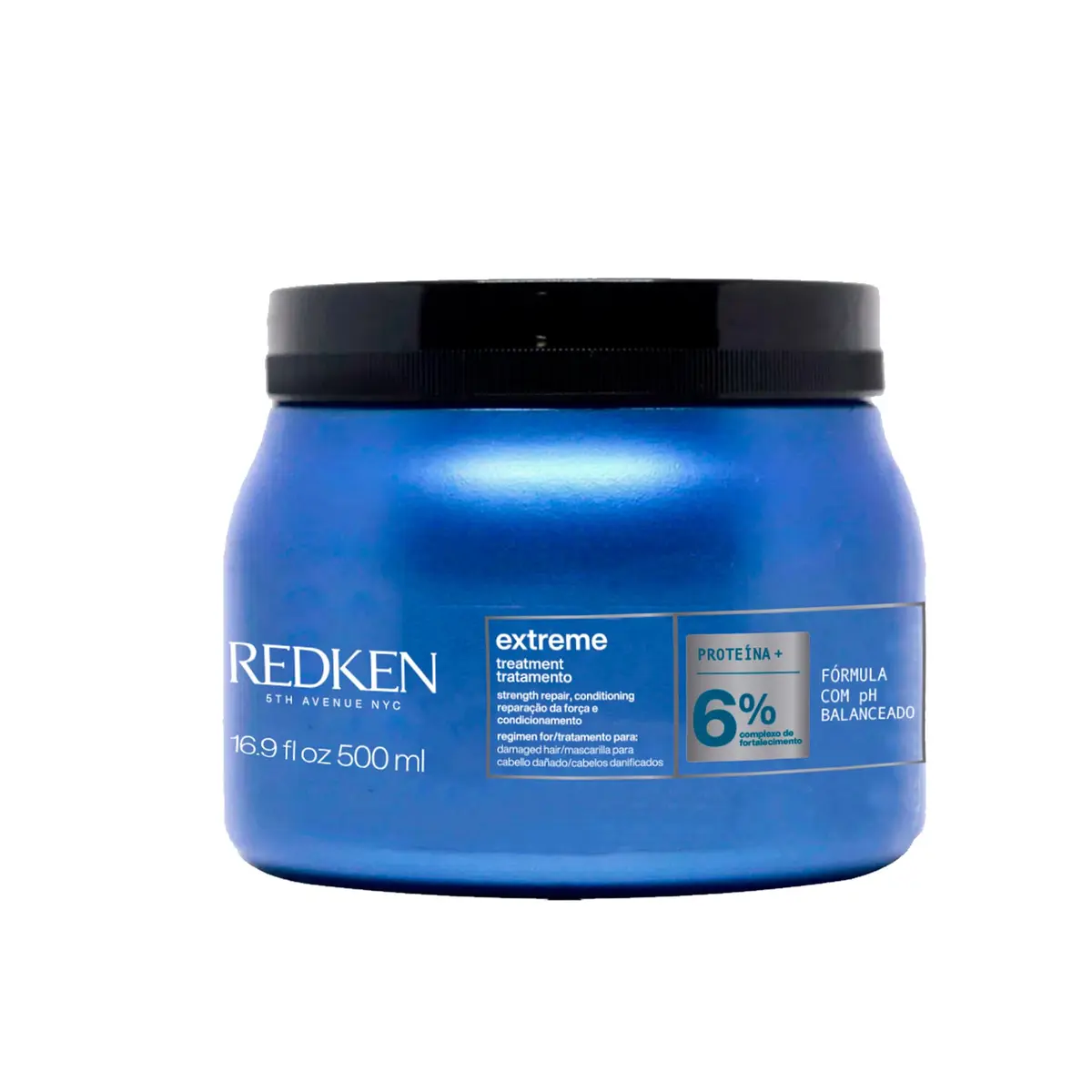 Redken Extreme, Máscara de Tratamento para Cabelos Danificados e Quebradiços, Repara e Fortalece os Fios, Promove Brilho e Maciez Intensa com Strength Complex, 500ml - 1