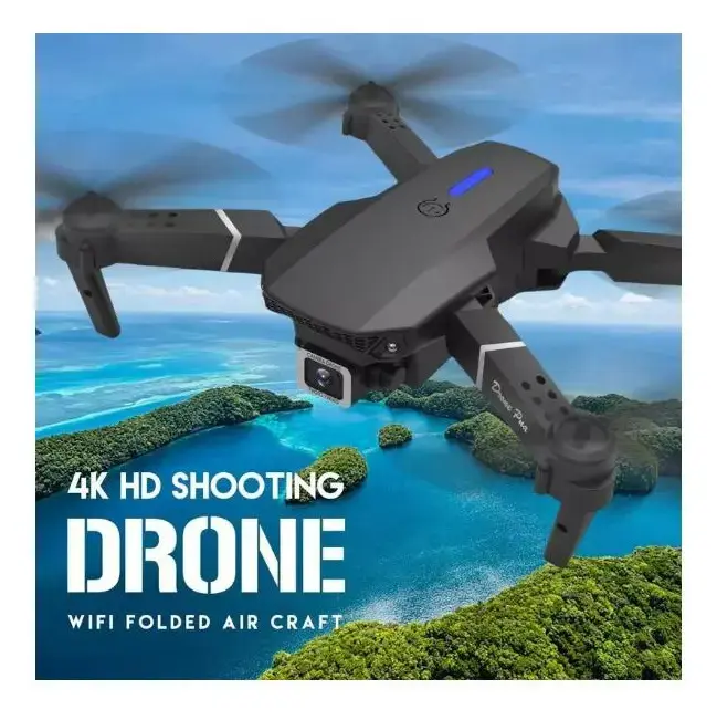 Mini Drone Iigenai E88 Dobrável Com Câmera Dual e 2 Baterias thumbnail 10