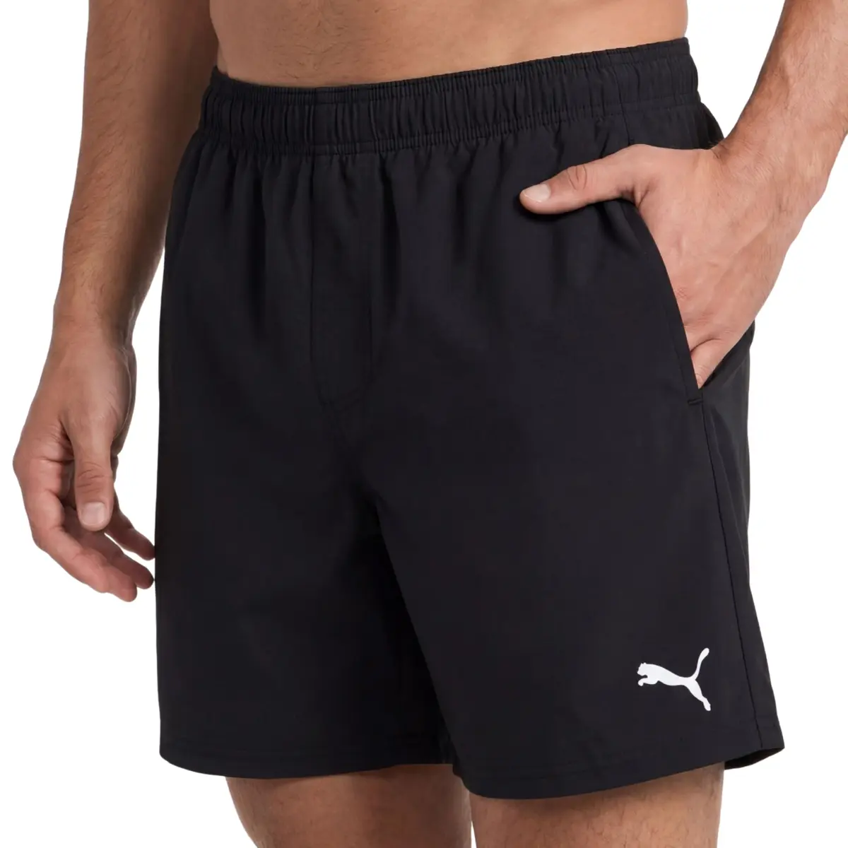 Short Praia Masculino Puma Curto Cordão Ajustavel com Bolso Casual
