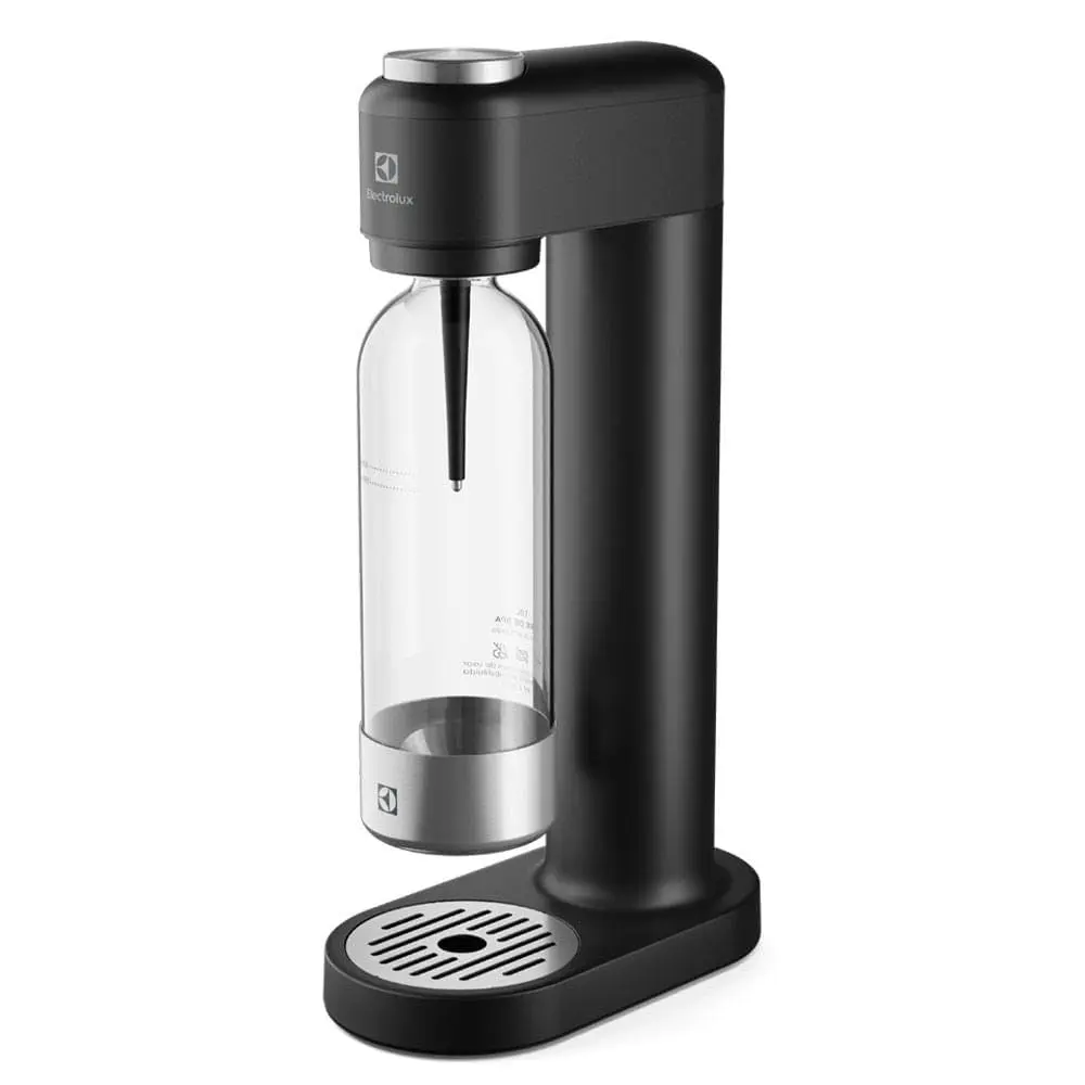 Máquina para Gaseificar Água com Gás Efficient Preta com Cilindro e 2 Garrafas ESM03 - Electrolux - 1