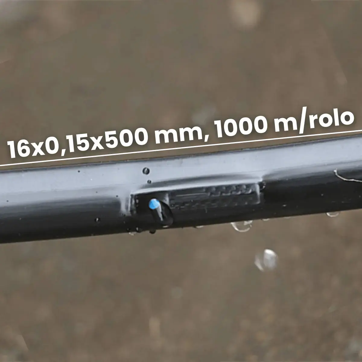 Mangueira Gotejamento Para Irrigação 1.000mts Horta 50/50cm Preto Revomax thumbnail 5