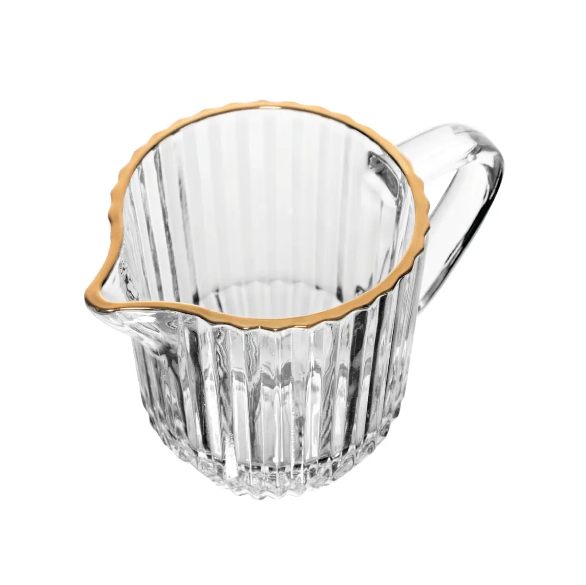 WOLFF - Leiteira de Cristal com Fio de Ouro Imperatriz 220ml