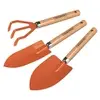 Kit de Jardinagem Metálico com Cabo de Madeira - 1