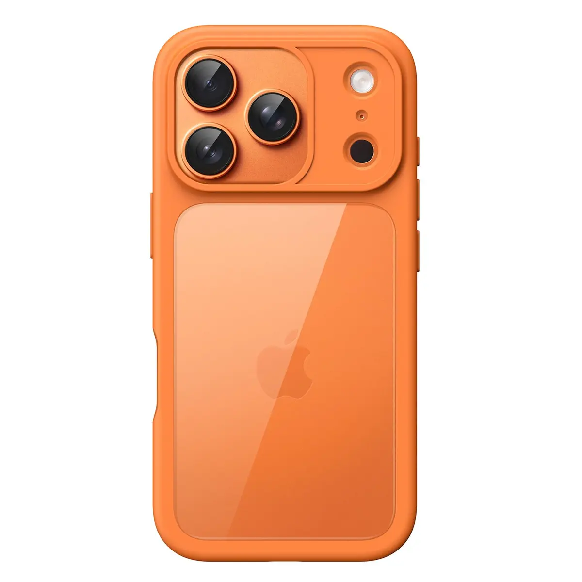JETech Capa para iPhone 17 Pro Max, Laranja | Moldura de TPU Fosco de Cor Sólida, Resistente a Arranhões, Case para Celular com Traseira Transparente - 1