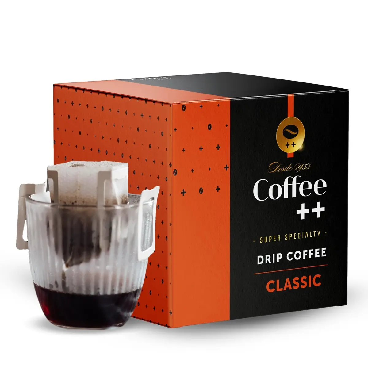 Coffee Mais │Café Super Especial em DRIP│ Clássico │100% Arábica │Torra Média | Caixa com 10 Unidades