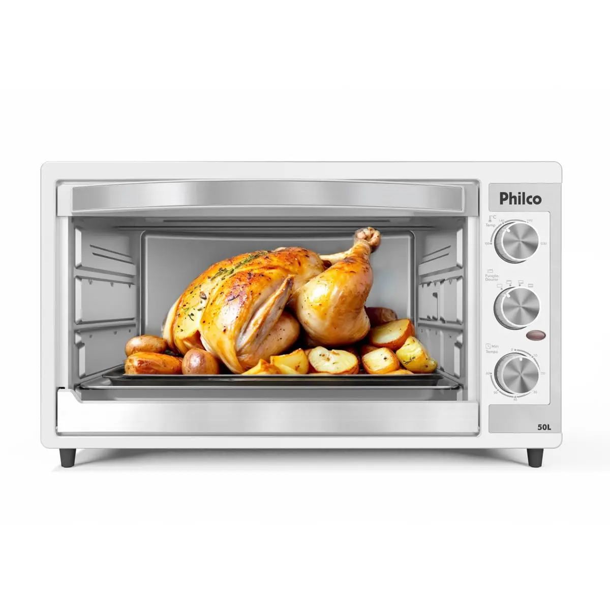 Forno Elétrico Philco 50L Branco Dupla Resistência PFE52B 220V