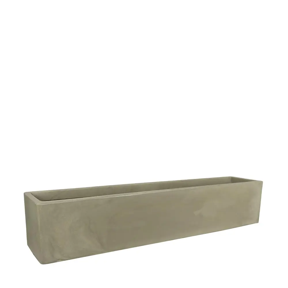 Vaso Jardineira Cubo 100 x 20 cm Antique Camurça VASART