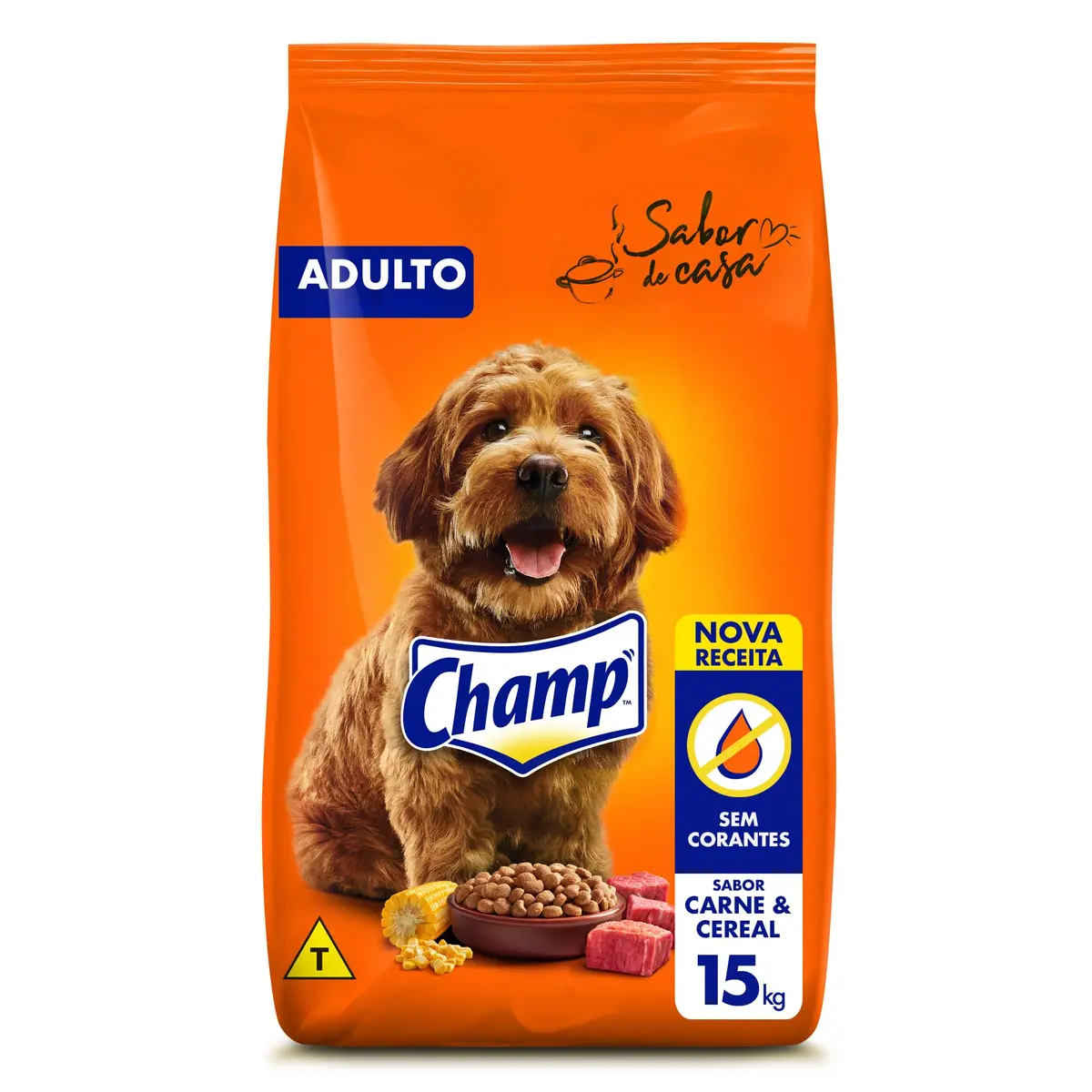 Ração Champ Carne e Cereal Para Cães Adultos 15 kg - 1
