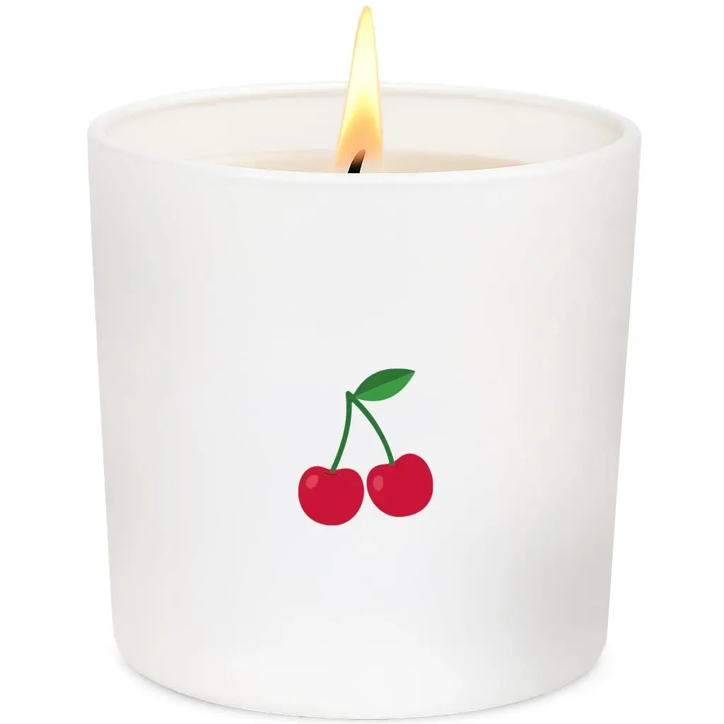 IDEA VELAS Vela Aromática Perfumada Edição Especial CHERRY CRUSH, 210g (cereja, peônia e romã)